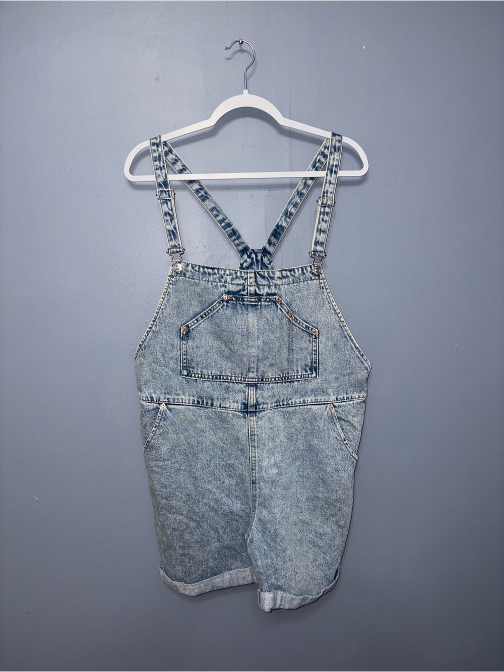Mango • Jean Short Overalls
